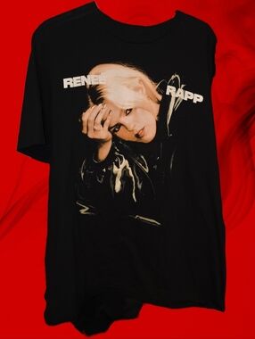 Renee Rapp Black Graphic Tee - Portrait Print